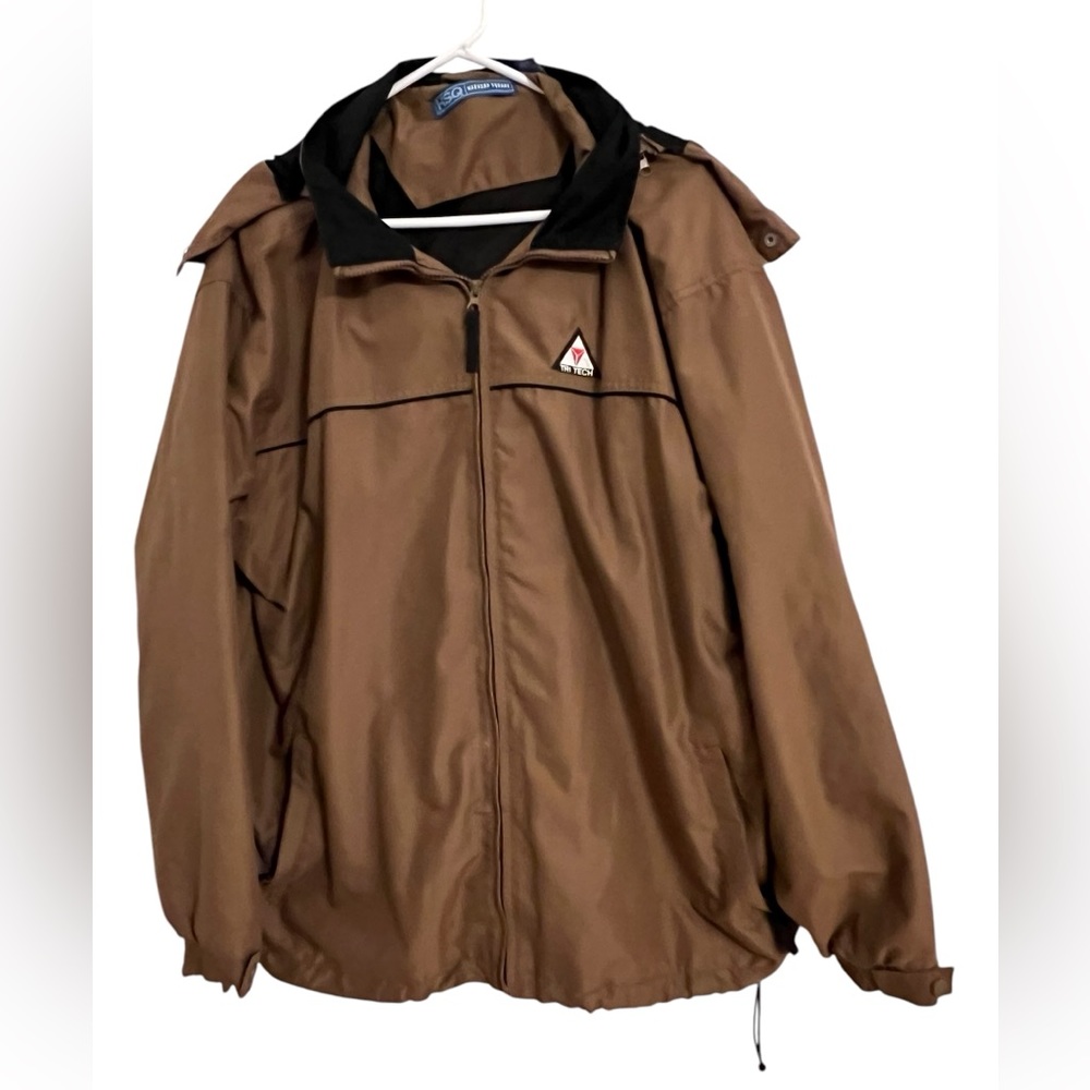 Harvard Square Men’s XL Brown Lightweight Hooded Jacket